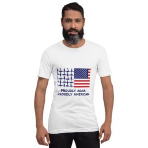 Proudly Arab , Proudly American Unisex t-shirt