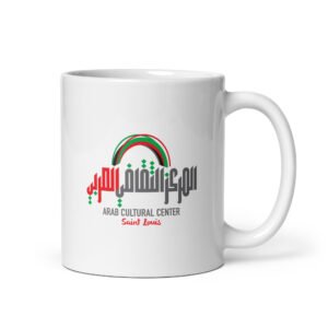 White glossy mug