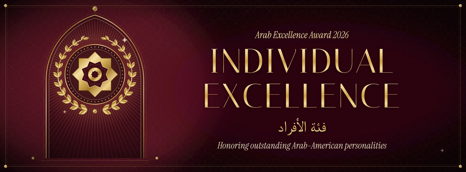 Individual Excellence, Arab Excellence Award 2026